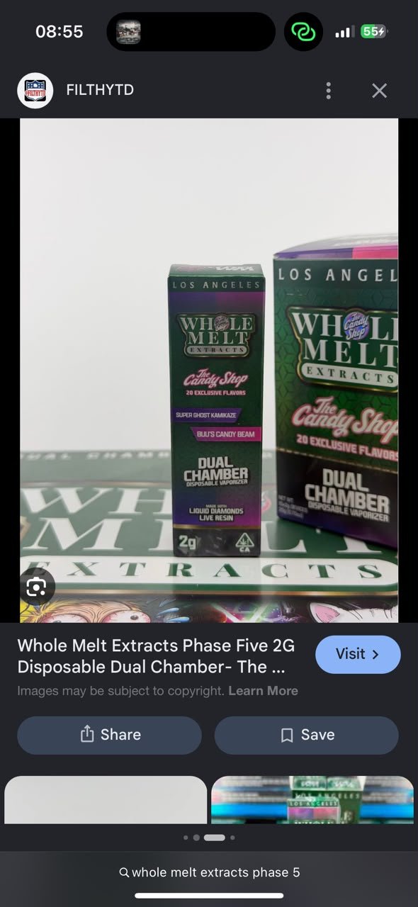 Whole Melt Extracts Phase Five 2G Disposable Dual Chamber Whole Melt Extracts Phase Five 2G Disposable Dual Chamber
